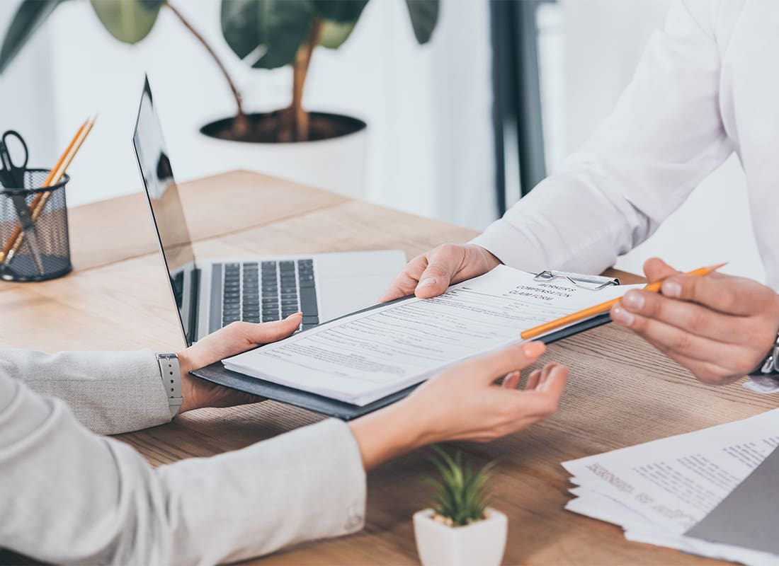 Amazon DSP - Handed Claim Document in Office for Workers Compensation